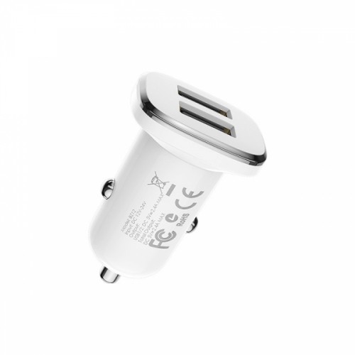 АЗП BOROFONE BZ12 Lasting 2USB/2.4A білий-1