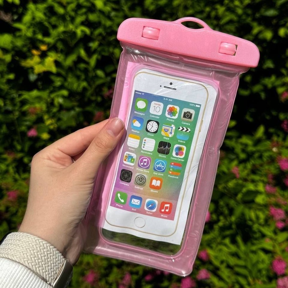 Аква чохол Waterproof bag View №4 рожева-0