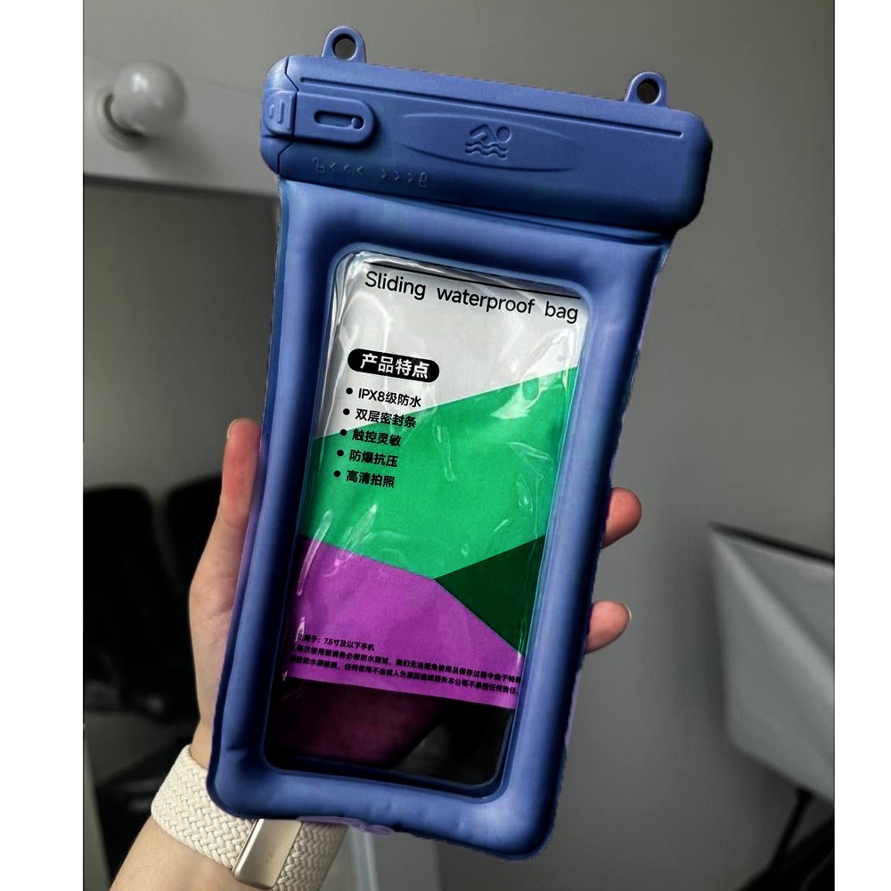 Аквачохол Sliding Waterproof Case (Синій)-0