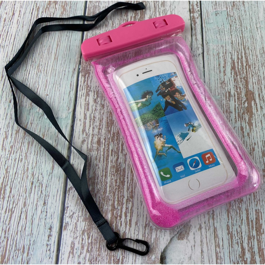 Waterproof bag Glitter рожева-0