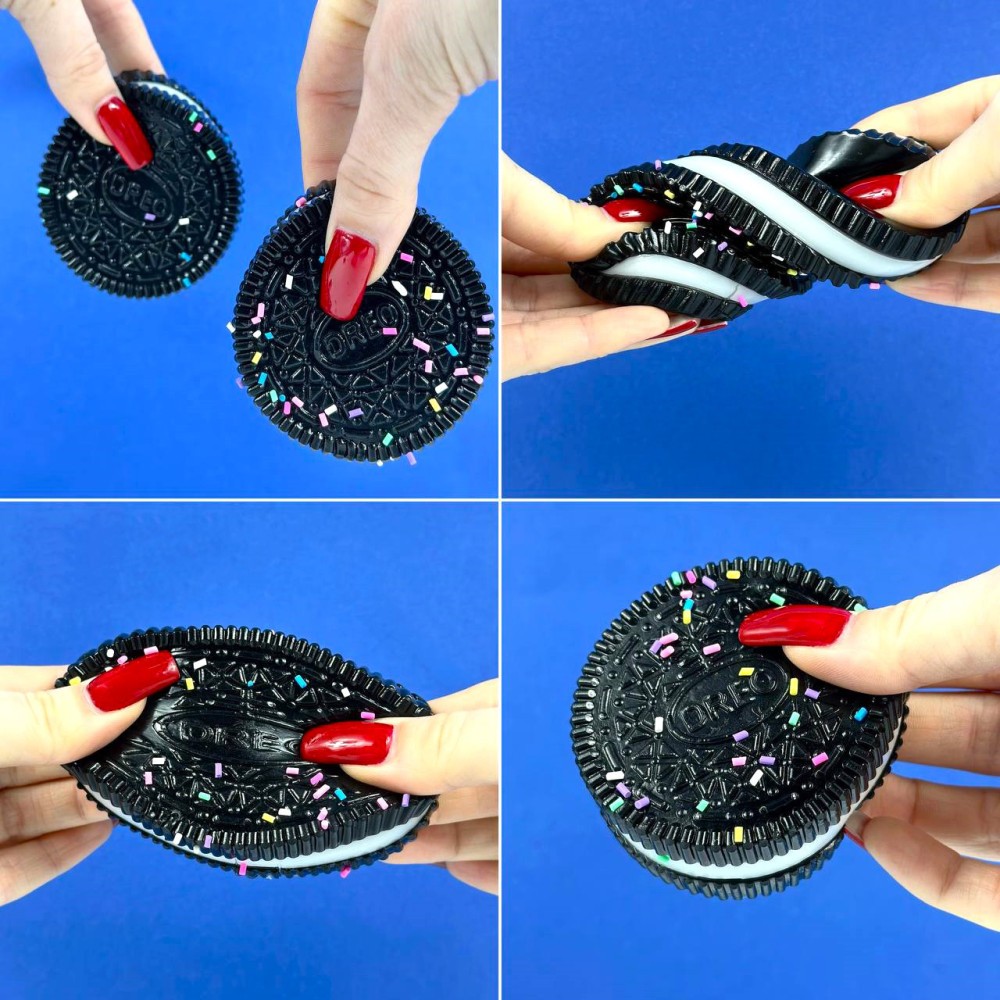 Іграшка-антистрес Сквіш Печиво OREO (Чорно-білий)-1
