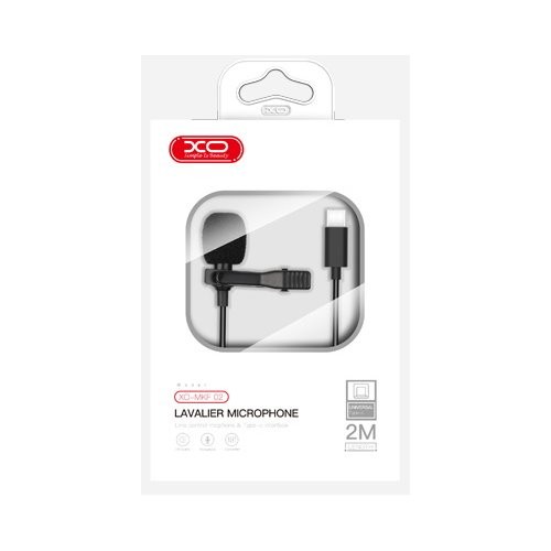 Петличний мікрофон XO MKF02 Mobile Microphone Type-C Black-0