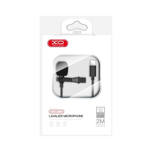 Петличний мікрофон XO MKF03 Mobile Microphone Lightning Black-0