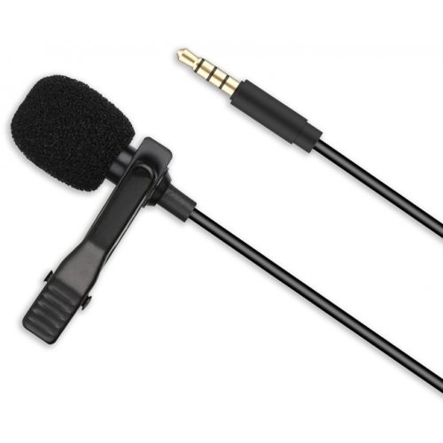 Петличний мікрофон XO MKF01 Mobile Microphone 3.5mm Black-1