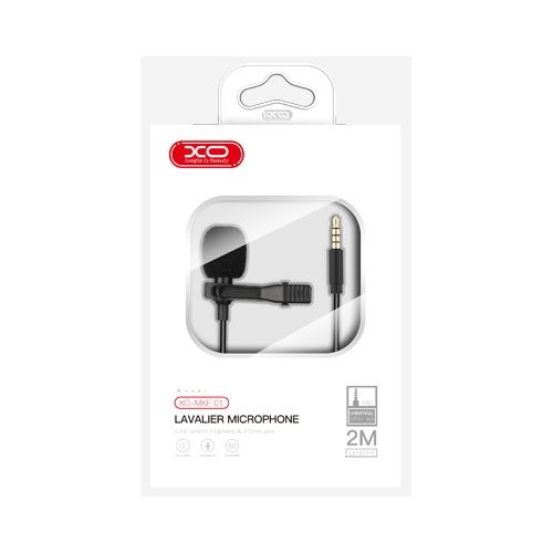 Петличний мікрофон XO MKF01 Mobile Microphone 3.5mm Black-0