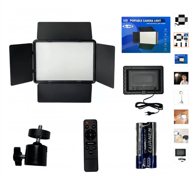 Led лампа-відеосвітло 23x16cm RL900 336 pcs 85W 3000-6500-0