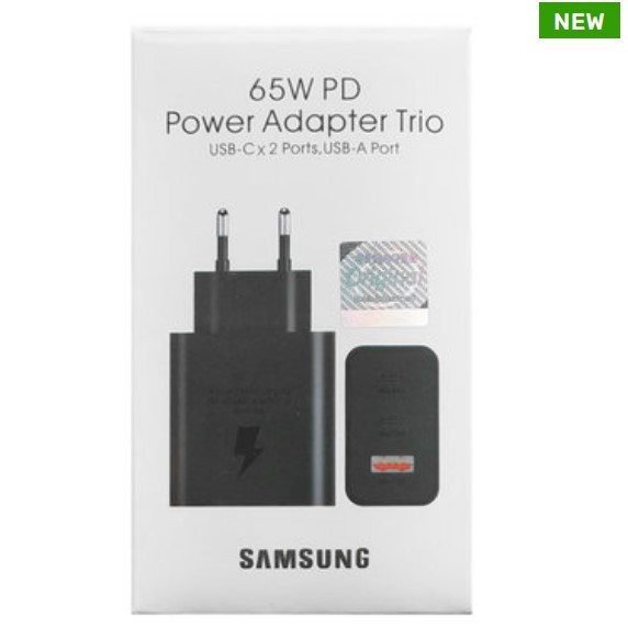 Комплект Travel adapter Samsung  65W Trio (Black)-0