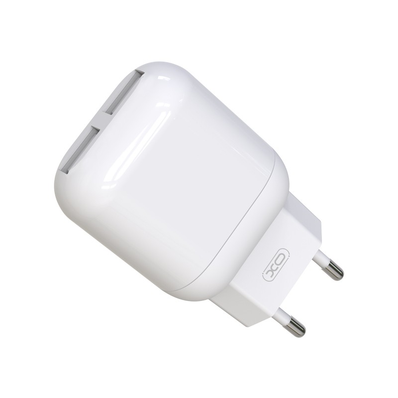 Зарядний пристрій XO L78 2USB 2.4A Micro white-1