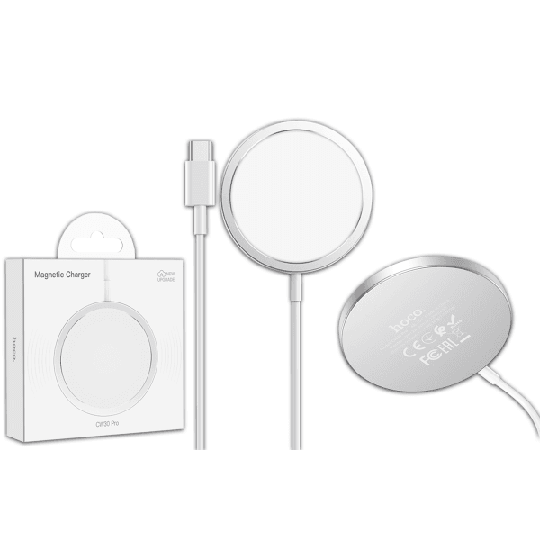 Зарядний пристрій HOCO CW30 Pro MagSafe 15W срібний-0