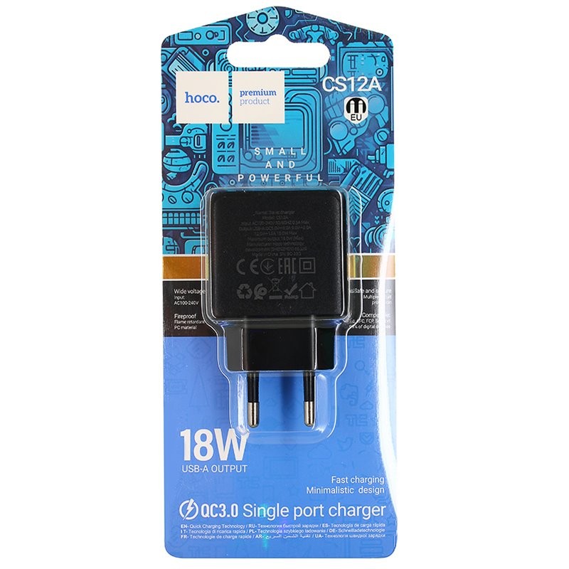 Зарядний блок HOCO CS12A чорний-0