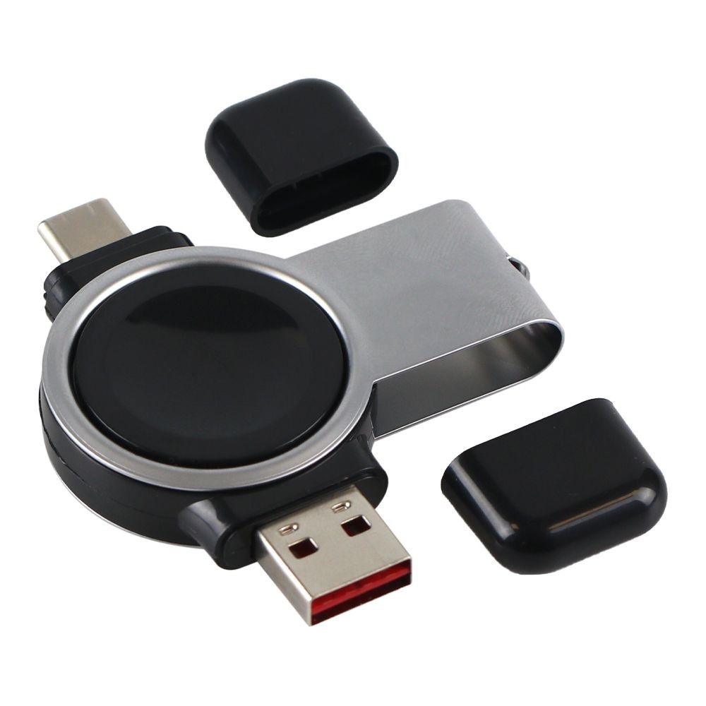 Портативний бездротовий ЗП Magnetic для Samsung Watch (Чорний)-1