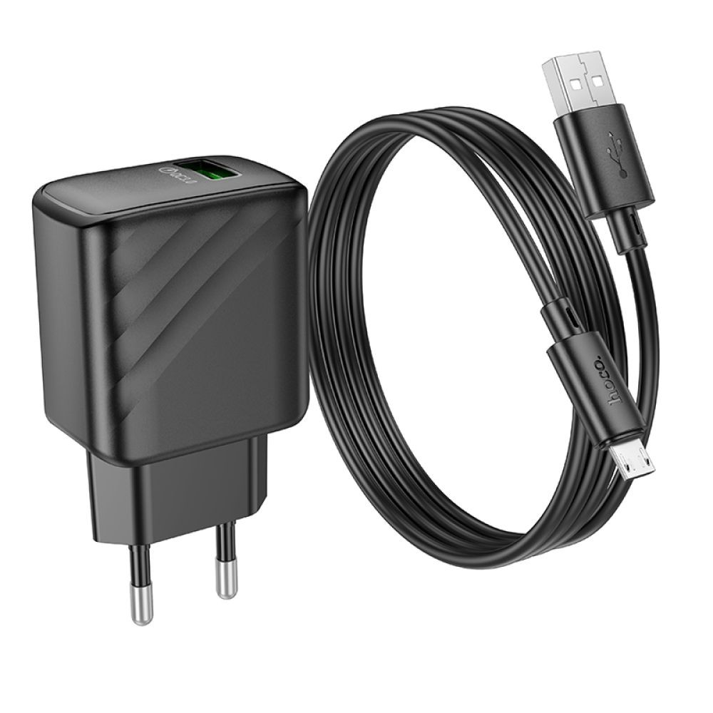 Зарядний пристрій Hoco CS21A 18W Micro (Чорний)-4