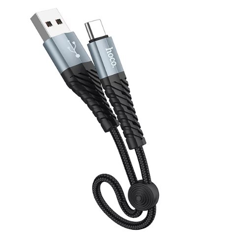 Кабель Hoco X38 Cool Type-C 0.25m (Чорний)-1