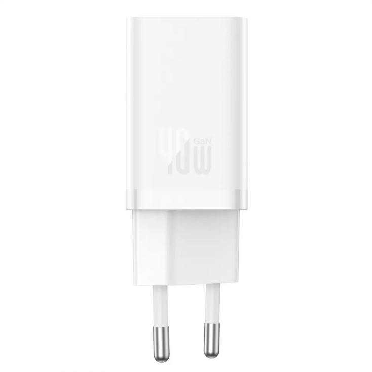 Мережевий зарядний пристрій Baseus GaN5 Pro 40W White-1