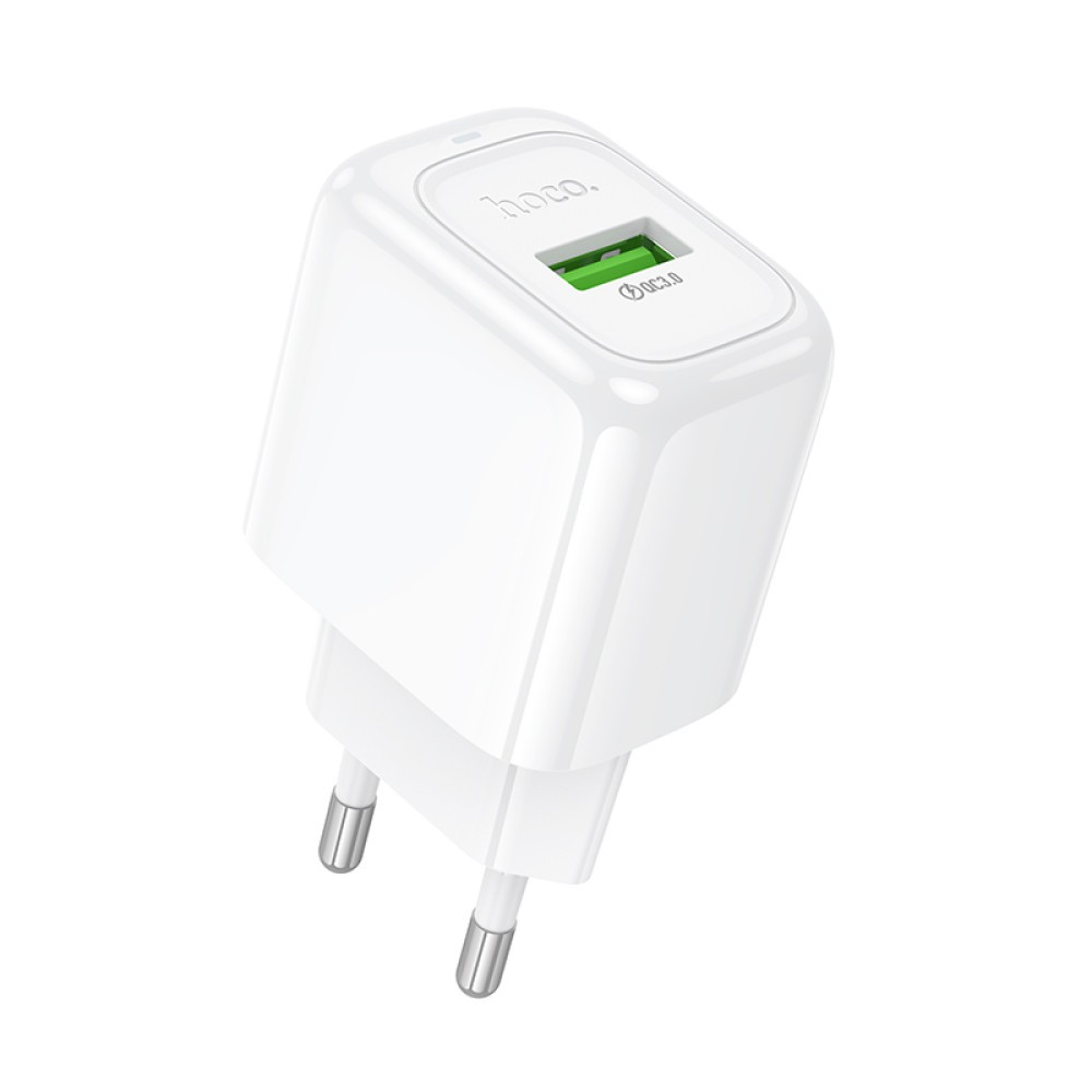 Мережевий ЗП Hoco CS52A Surplus 18W QC3.0  (Білий)-1