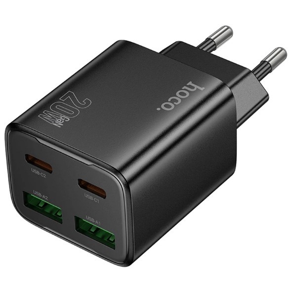 Зарядний пристрій Hoco N55 Fundador PD20W four-port (2USB-A/2C) чорний-1