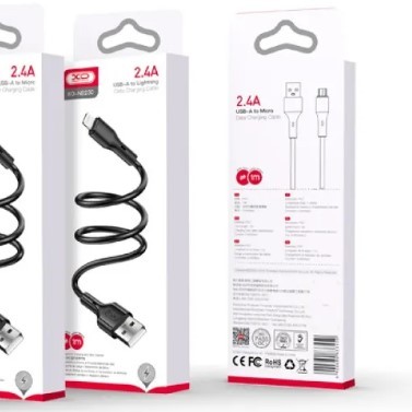 USB Кабель XO NB230 Rock Series Micro Data чорний-0