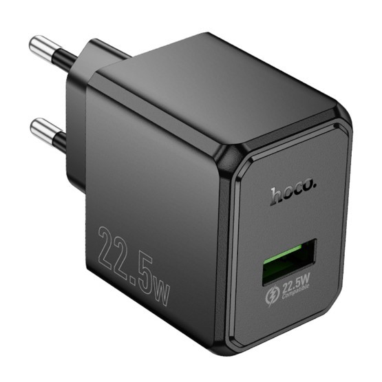Зарядний Пристрій Hoco CS17A 1USB Multi-Protocol 22.5W (Чорний)-1