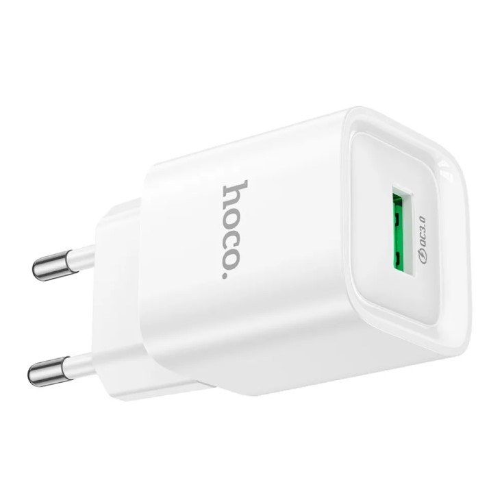 МЗП HOCO C145A Charm single port QC3.0 charger White-1