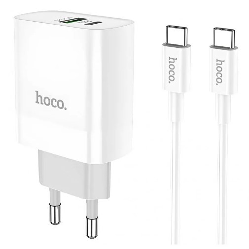 Зарядний пристрій Hoco C80A Rapido PD 20W+QC3.0  (white)-1