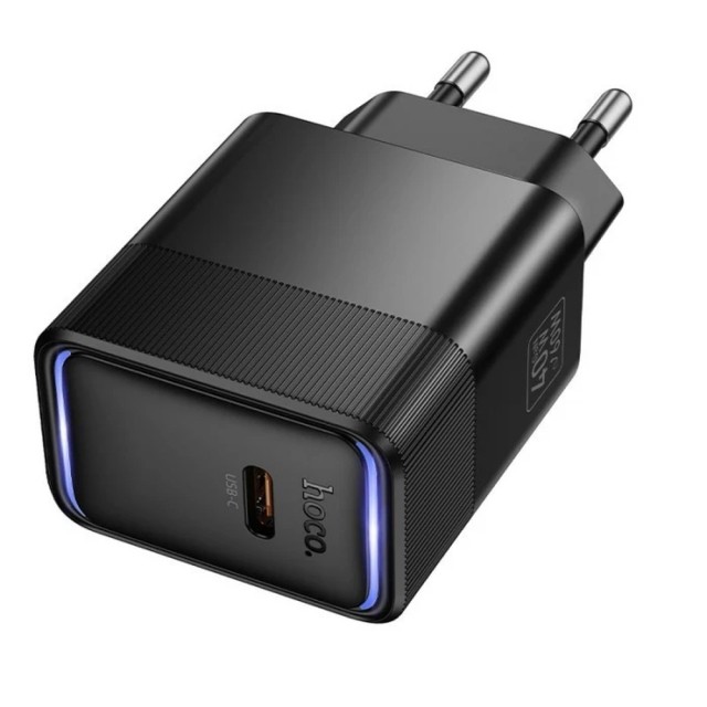 Зарядний пристрій Hoco CS113A Lounge single port PD40W  Black-1