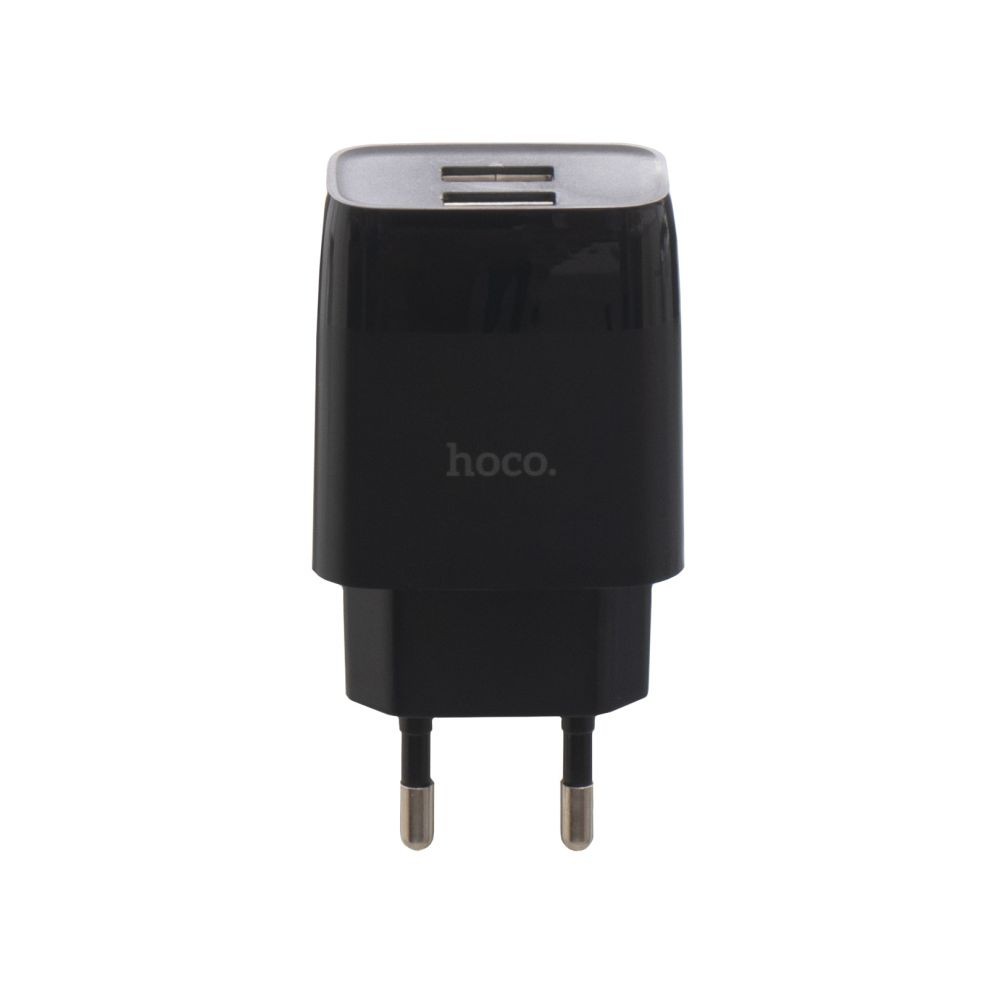 Зарядний пристрій Hoco C73A 2USB Type-C чорний-1