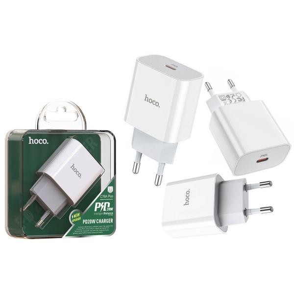 Мережевий адаптер Hoco C76A Plus Speed source PD 20W-0