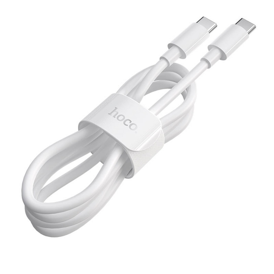 Кабель TYPE-C to TYPE-C Hoco X51 High-power 100W 1m білий-1