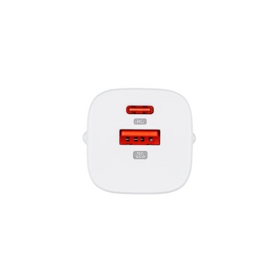 Адаптер мережевий Glasscove (33W) Port Type-C + USB (White)-2