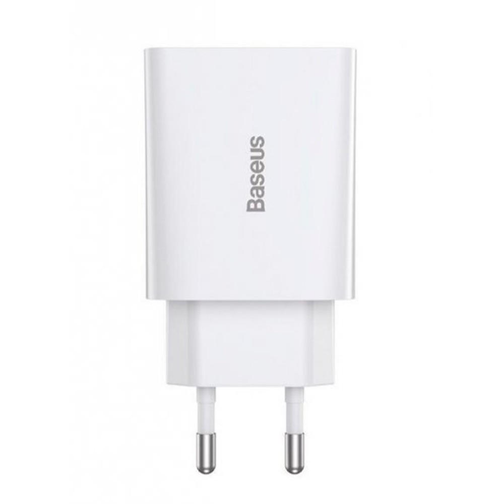 Адаптер мережевий Baseus Palm Type-C 20W White-0