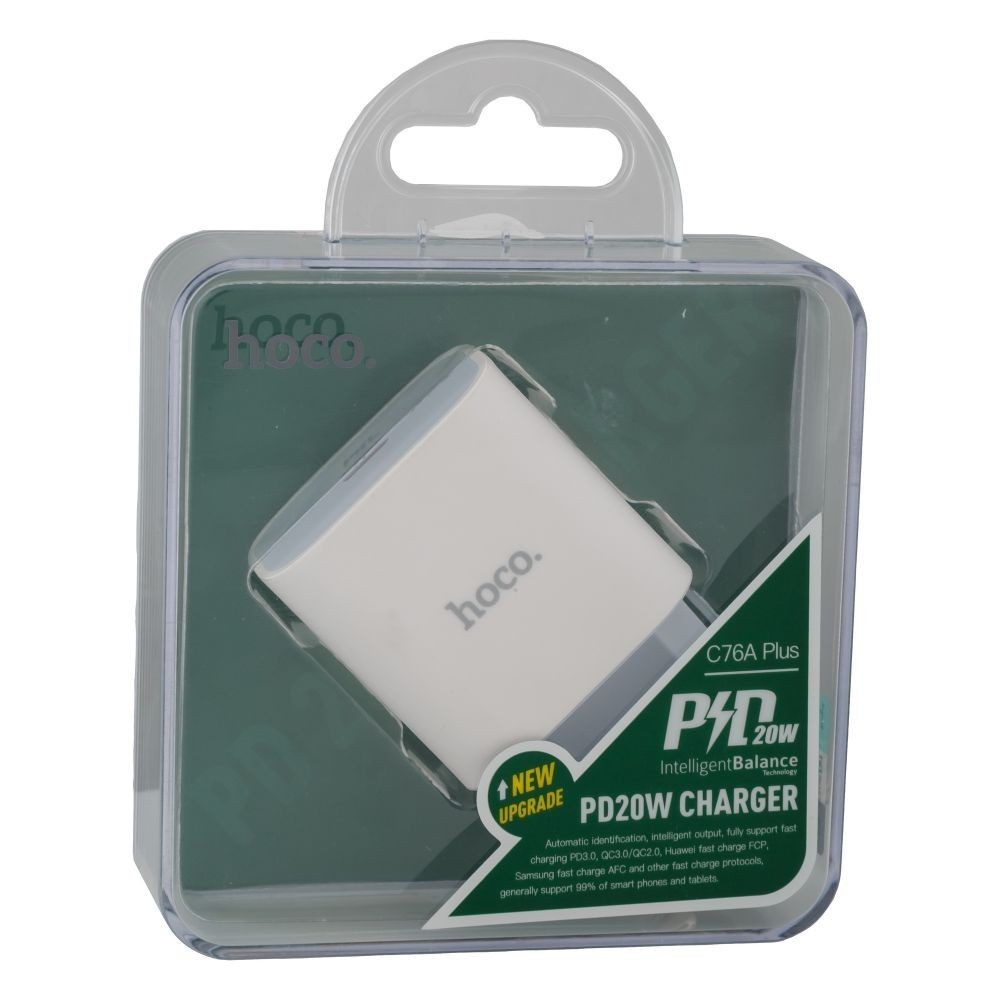 Адаптер Hoco C76A Speed source PD20W білий-0