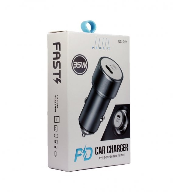 АЗП Profit ES-D21 PD QC Type-C port (сріблястий)-0