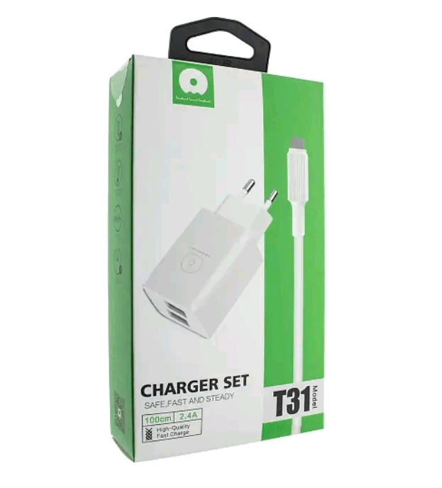 СЗУ WUW T31 Lightning (2 USB. 2.4A) білий-0