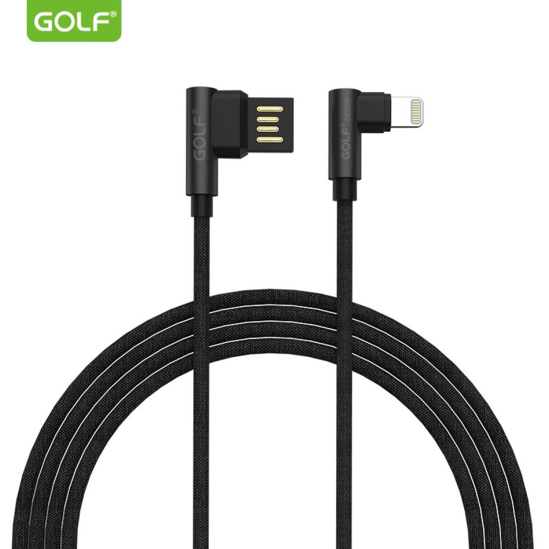 Кабель Golf GC-48i Lightning  чорний-0