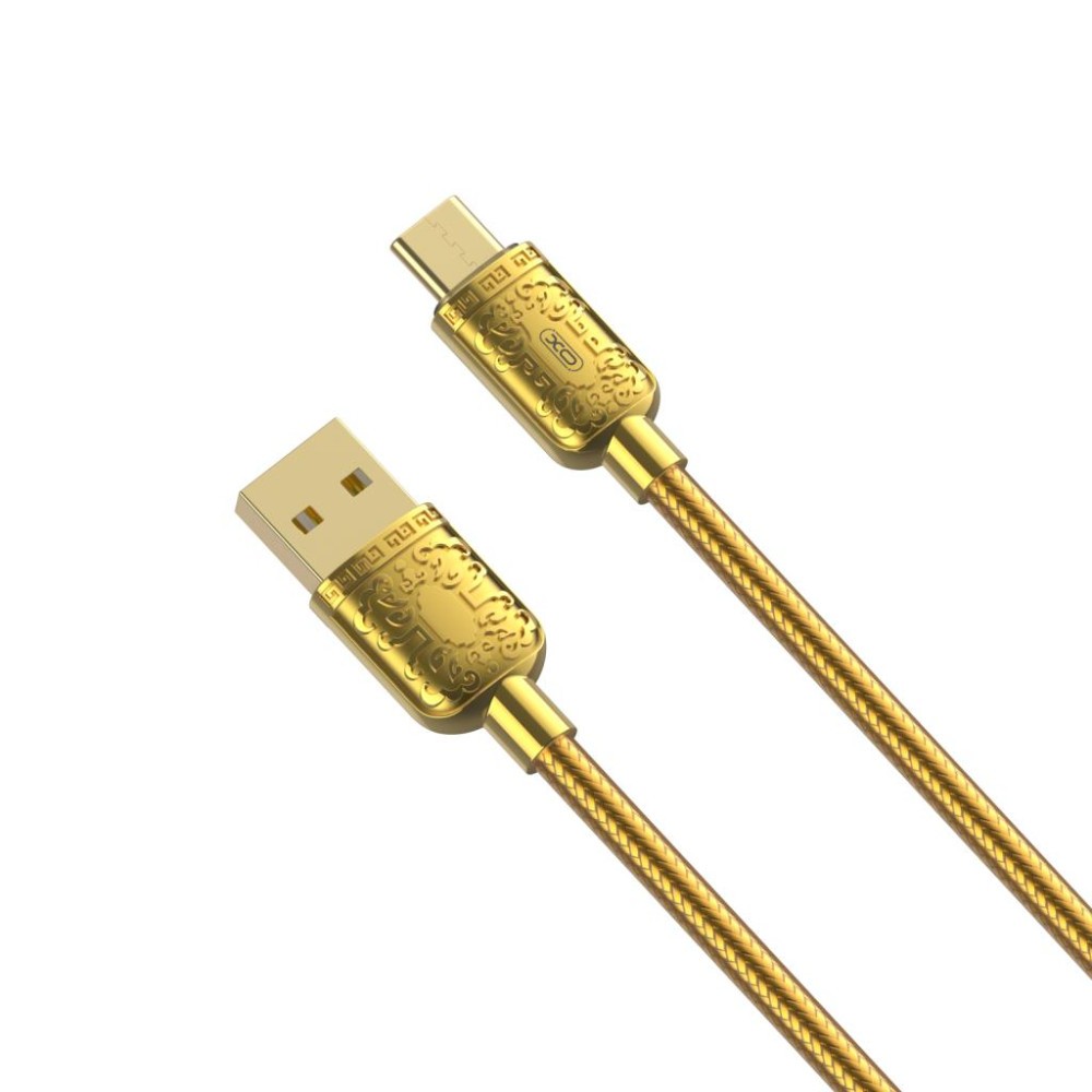 Зарядний шунр  Type-C XO NB216 2.4A  (Золотий)-0
