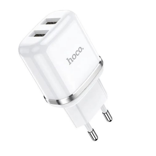 Hoco N4 Aspiring 2USB 2.4A EU білий-1