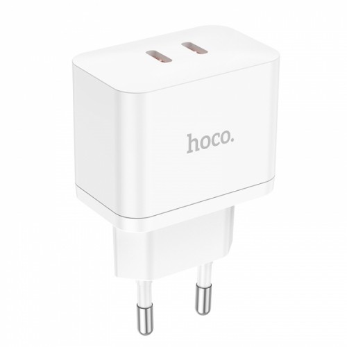 Мережевий зарядний пристрій HOCO N29 Triumph 2USB-C/PD35W Білий-1