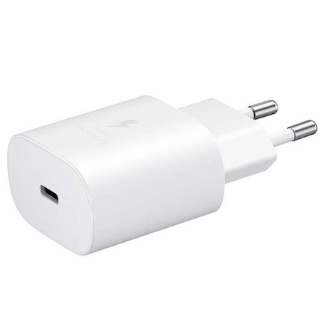 Адаптер мережевий Samsung USB-C 25W PD High Copy білий-1