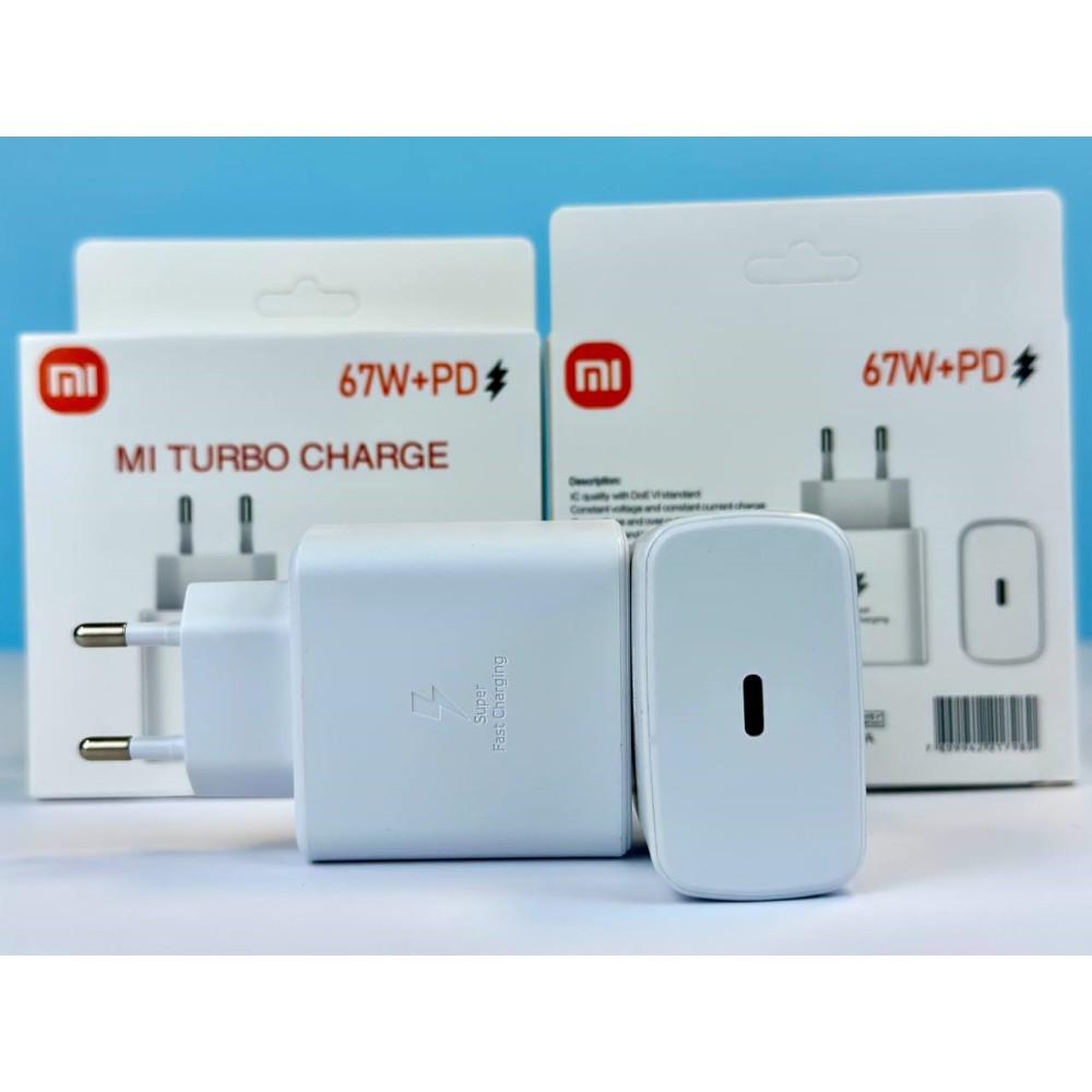 Мережевий адаптер Xiaomi Mi Turbo 67W PD Швидка зарядка (Білий)-1