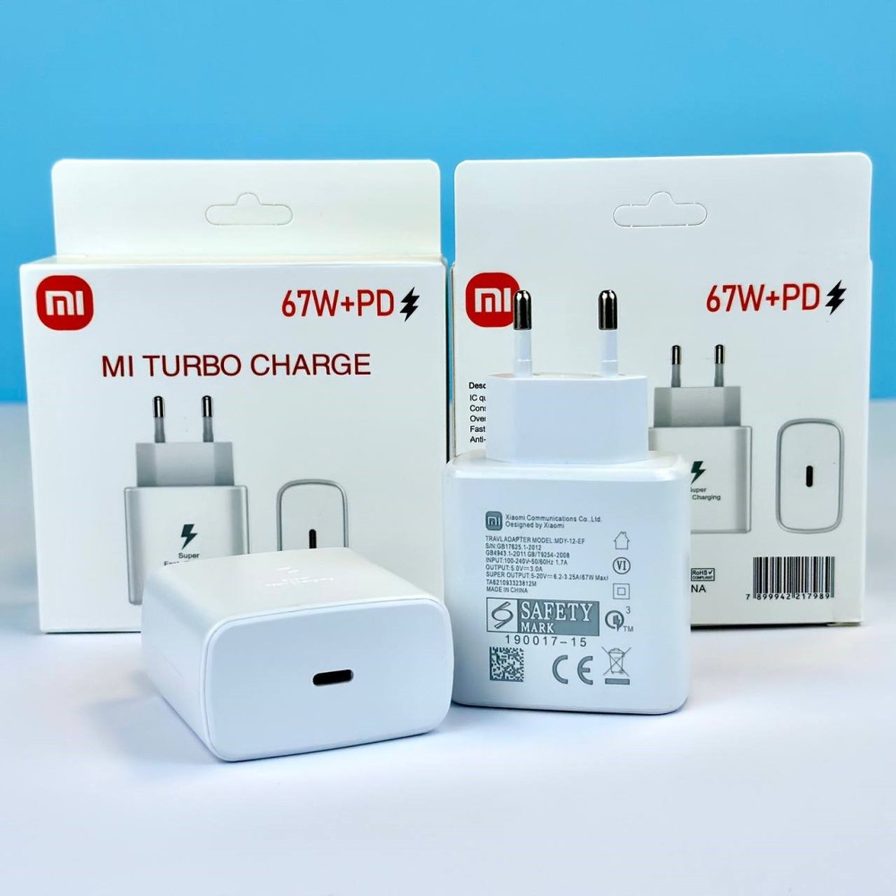 Мережевий адаптер Xiaomi Mi Turbo 67W PD Швидка зарядка (Білий)-3