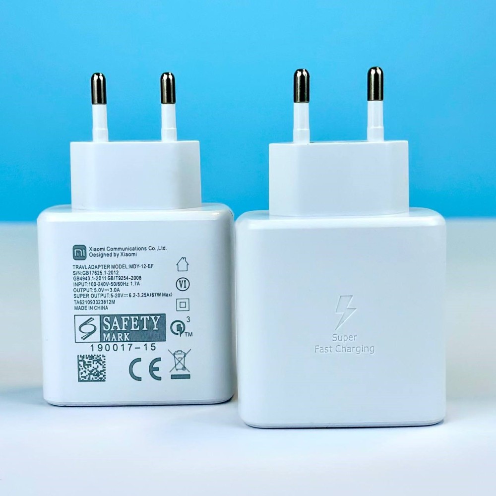 Мережевий адаптер Xiaomi Mi Turbo 67W PD Швидка зарядка (Білий)-4