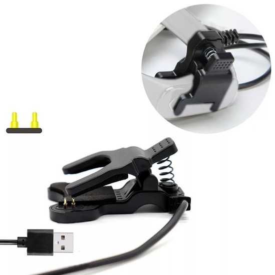 Кабель для зарядки 2 Pin Clip (Чорний)-1