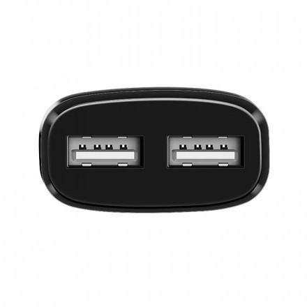 СЗУ HOCO C12 Smart 2USB/2,4A Black-2