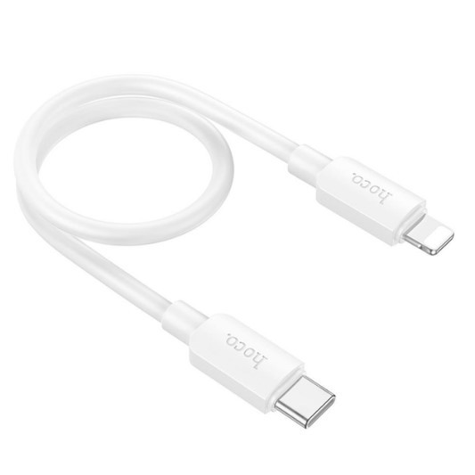 Кабель Hoco X96 Hyper PD Type-C to Lightning 25 см (Білий)-0