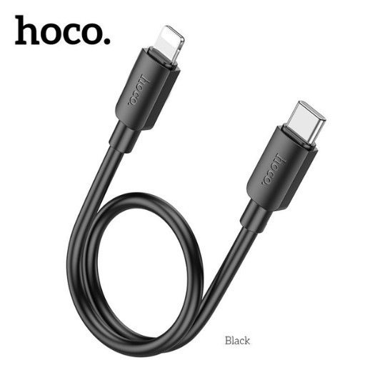 Кабель Hoco X96 Hyper PD Type-C to Lightning 25 см (Чорний)-0