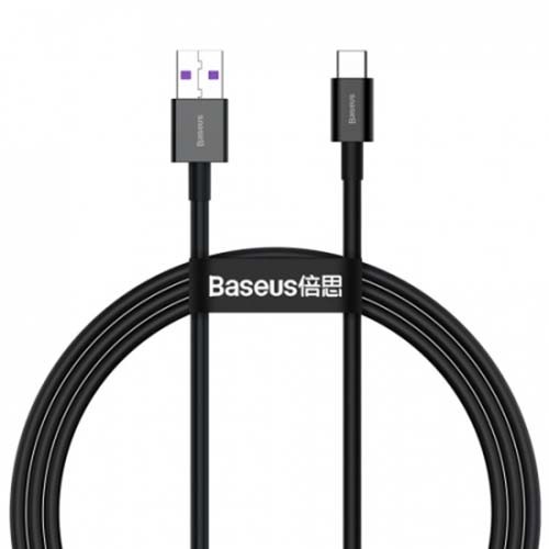 Кабель Baseus Superior Series Charging Data Cable USB to Type-C 100W 1.5m чорний-0