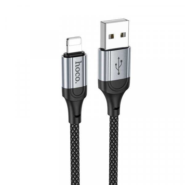 Кабель HOCO X102 Fresh charging data cable iP 1m. чорний-0