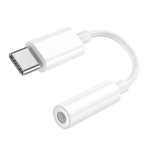 Перехідник Hoco LS35 Type-C to 3.5mm digital audio converter (Бiлий)-1