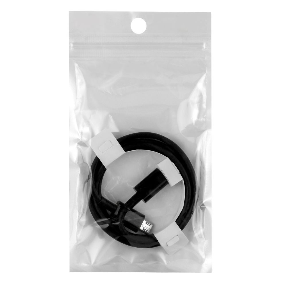 Кабель USB Type-C to Micro Тех.пак. 1m (Чорний)-1