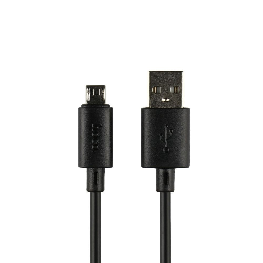 Зарядний шнур Hoco X88 Gratified charging data cable для Micro 2,4A 2m Black-1